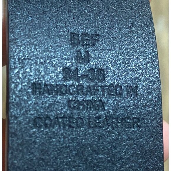 NAUTICA VOYAGE  83 Anchor LEATHER  BELT  in Black Size 34-36 - Picture 6 of 6